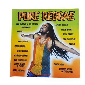 Pure Reggae‎ Album 1998 Promo Flat Album Poster 12x12 Double Sided PolyGram